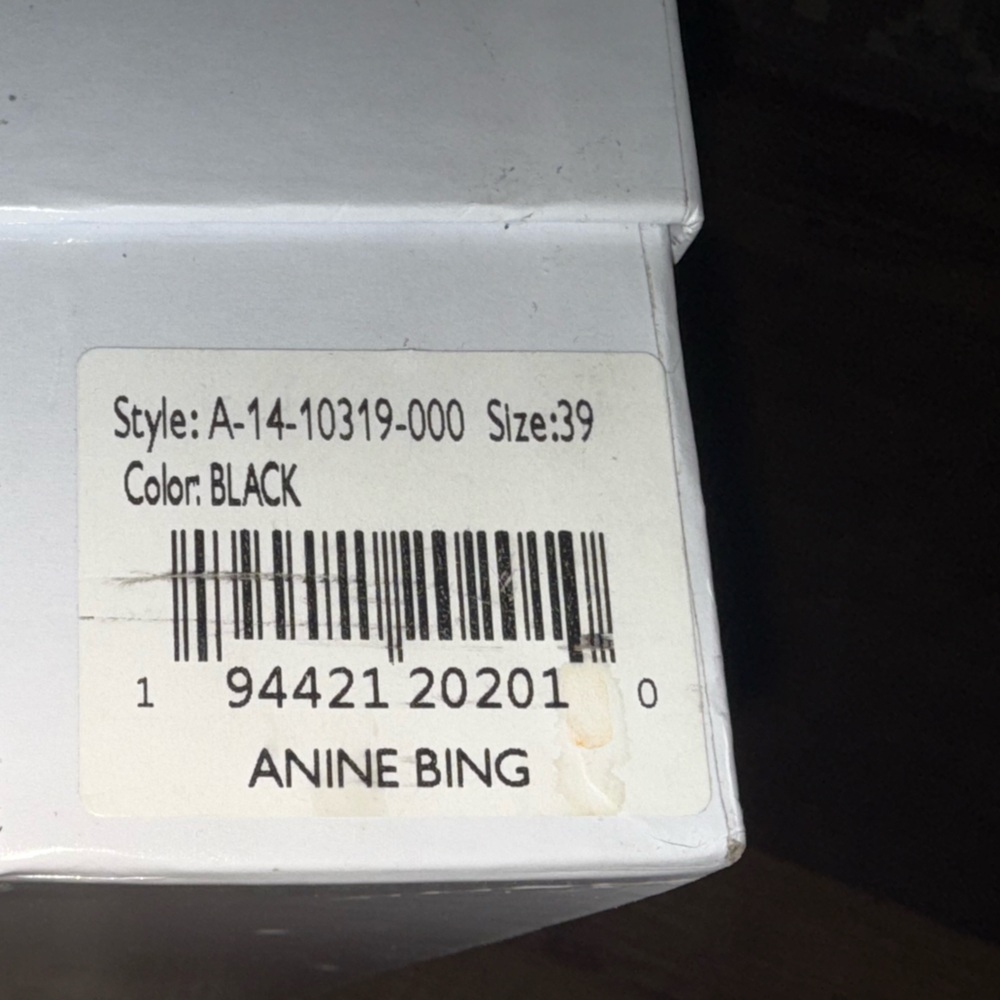 Anine Bing Nina Boots With Metal Toe Cap In Black 39 - Picture 8 of 9
